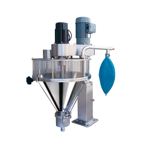 Auger filler for weighting powder and flour